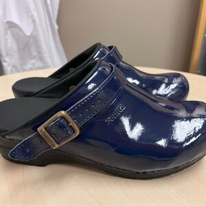 Sanita Navy Blue Clogs